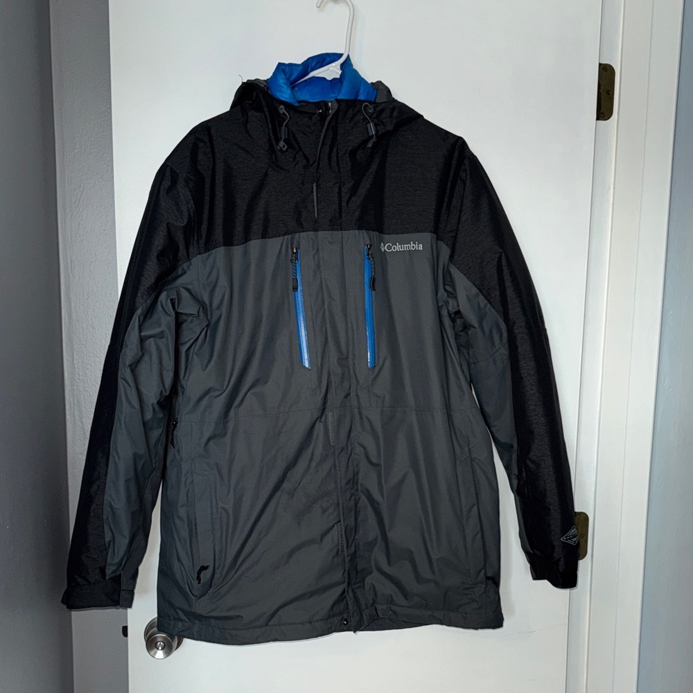 Columbia Men’s Triclimate Jacket Gray Blue Large